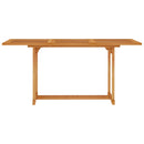 vidaXL tömör tíkfa kerti asztal 150 x 90 x 75 cm
