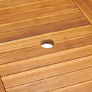 vidaXL tömör tíkfa kerti asztal 150 x 90 x 75 cm
