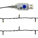 vidaXL piros karácsonyi füzér LED-es izzókkal 20 m