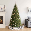 vidaXL 61 részes rózsaarany karácsonyi gömbszett csúccsal+150 LED-del