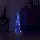 vidaXL dekoratív kék fényű LED-es akril fénykúp 60 cm