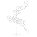 vidaXL fehér akril karácsonyi repülő rénszarvas és szán 260x21x87cm