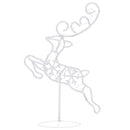 vidaXL kék akril karácsonyi repülő rénszarvas és szán 260x21x87cm