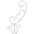 vidaXL színes akril karácsonyi repülő rénszarvas és szán 260x21x87cm