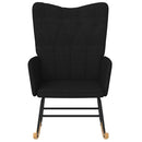 vidaXL fekete szövet hintaszék