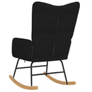 vidaXL fekete szövet hintaszék