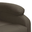 vidaXL szürke műbőr felállást segítő masszázsfotel