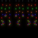 vidaXL csillag és hold fényfüzér 345 színes LED-del és távirányítóval