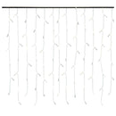 vidaXL melegfehér LED-es jégcsap fényfüggöny 400 LED, 8 funkció