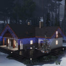 vidaXL 8 funkciós kék LED-es jégcsapfényfüggöny 400 LED-del 10 m