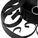 vidaXL fekete karácsonyfatalp 29 x 29 x 15,5 cm