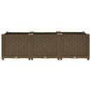 vidaXL polipropilén magaságyás 120 x 40 x 38 cm