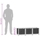 vidaXL polipropilén magaságyás 120 x 40 x 38 cm