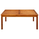 vidaXL tömör akácfa kerti dohányzóasztal 110 x 110 x 45 cm