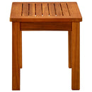 vidaXL tömör akácfa kerti dohányzóasztal 50 x 35 x 36 cm
