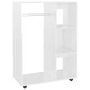 vidaXL magasfényű fehér szerelt fa ruhásszekrény 80 x 40 x 110 cm