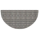 vidaXL szürke polyrattan kerti asztal 100 x 50 x 75 cm