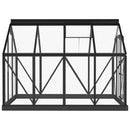 vidaXL antracitszürke alumínium melegház csereváz 155 x 103 x 191 cm