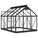 vidaXL antracitszürke alumínium melegház csereváz 155 x 103 x 191 cm