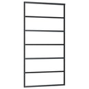 vidaXL ESG üveg és alumínium tolóajtó fémszerelvény-szettel 102x205 cm