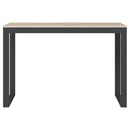 vidaXL fekete-tölgyszínű forgácslap számítógépasztal 110 x 60 x 73 cm