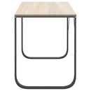 vidaXL fekete-tölgyszínű forgácslap számítógépasztal 110 x 60 x 73 cm