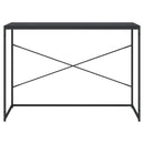 vidaXL fekete szerelt fa számítógépasztal 110 x 60 x 70 cm