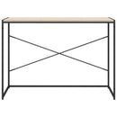 vidaXL fekete-tölgyszínű szerelt fa számítógépasztal 110 x 60 x 70 cm