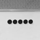 vidaXL fehér rozsdamentes acél és edzett üveg fali páraelszívó 60 cm