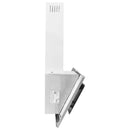 vidaXL ezüst rozsdamentes acél és edzett üveg fali páraelszívó 90 cm