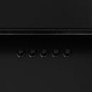 vidaXL fekete rozsdamentes acél és edzett üveg fali páraelszívó 90 cm