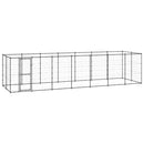 vidaXL kültéri acél kutyakennel 16,94 m²
