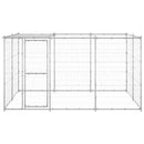 vidaXL kültéri horganyozott acél kutyakennel tetővel 7,26 m²