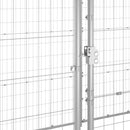 vidaXL kültéri horganyozott acél kutyakennel tetővel 12,1 m²