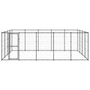 vidaXL kültéri acél kutyakennel 24,2 m²