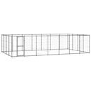 vidaXL kültéri acél kutyakennel 33,88 m²