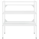 vidaXL fehér vas fürdőszobai mosdókagylókeret 79 x 38 x 83 cm