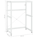 vidaXL fehér vas fürdőszobai mosdókagylókeret 59 x 38 x 83 cm