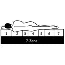vidaXL szürke tömör fenyőfa dívány matraccal 90 x 200 cm