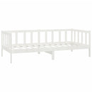 vidaXL fehér tömör fenyőfa dívány fiókokkal 90 x 200 cm