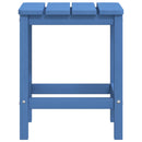 vidaXL vízkék HDPE kerti Adirondack asztal 38 x 38 x 46 cm