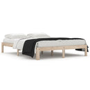 vidaXL King Size tömör fa ágykeret 150 x 200 cm