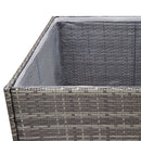 vidaXL szürke polyrattan kerti ültetőláda 157x80x80 cm