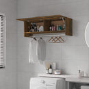 vidaXL füstös tölgy színű szerelt fa ruhásszekrény 100 x 32,5 x 35 cm