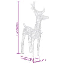 vidaXL akril rénszarvasos-szános karácsonyi dekoráció 320 LED-del