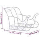 vidaXL akril rénszarvasos-szános karácsonyi dekoráció 320 LED-del