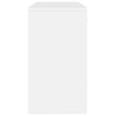 vidaXL magasfényű fehér faanyag fiókos/rekeszes íróasztal 100x40x73 cm