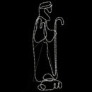 vidaXL karácsonyi pásztor és bárány figura 168 LED-del 102,5 x 35 cm