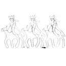 vidaXL karácsonyi "napkeleti bölcsek" figura 504 LED-del 70 x 50 cm