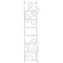 vidaXL összecsukható Mikulás a létrán figura 552 LED-del 50 x 200 cm
